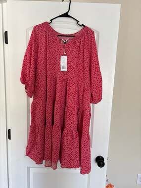 Michelle McDowell Jonas Tiered Mini Dress in Lost in the Wild Cosmos